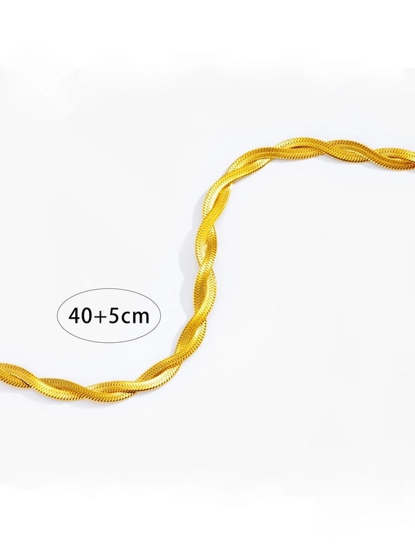 Minimalist Classic Style Solid Color 304 Stainless Steel Stainless Steel Necklaces