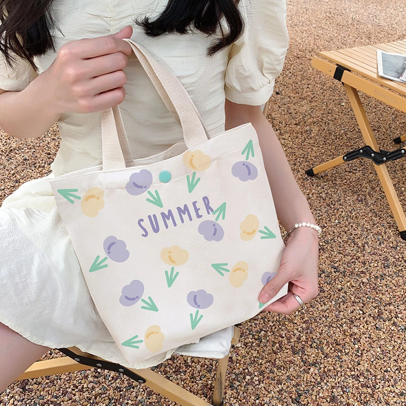 Women's Small Polyester Cartoon Cute Classic Style Square Buckle Handbag
