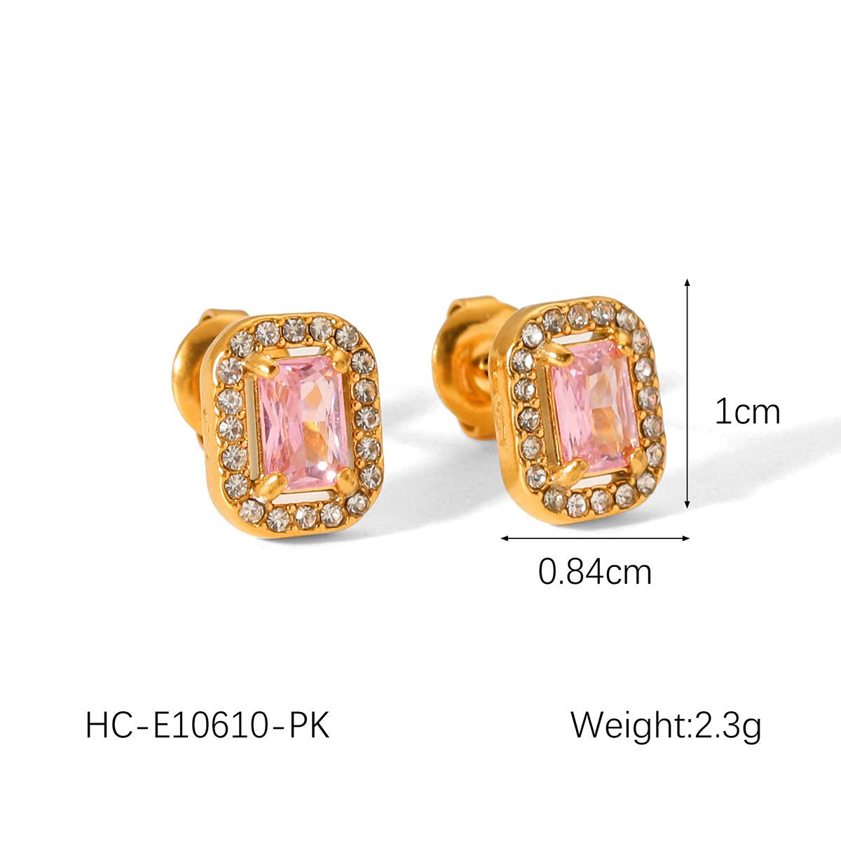 Stainless Steel With Pearl Earrings Zircon Earrings Titanium Steel