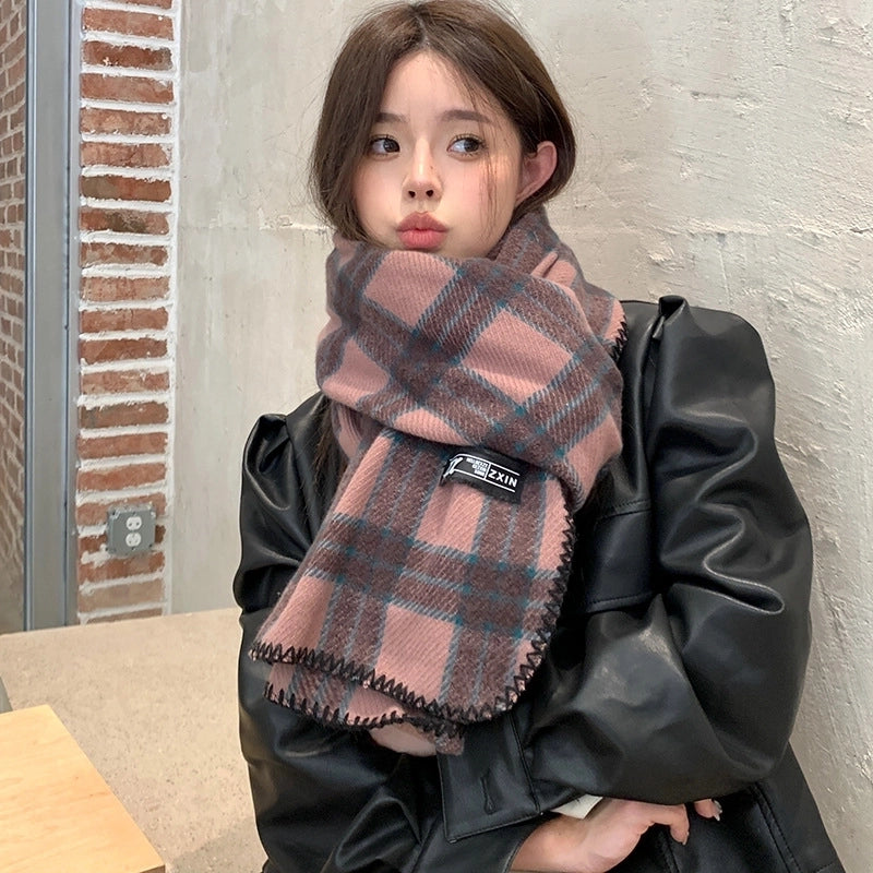 Unisex Vintage Style Classic Style Lattice Polyester Scarf