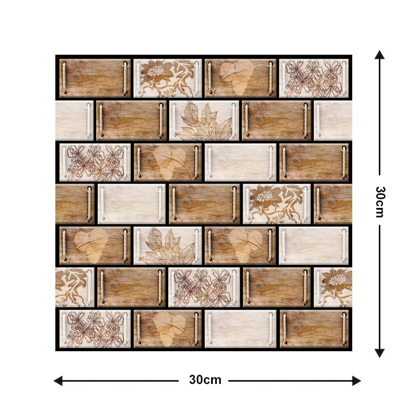 🎉2023 New Year Sale - 30% Off - 10Pcs 3D Peel and Stick Wall Tiles(12x12 inches)