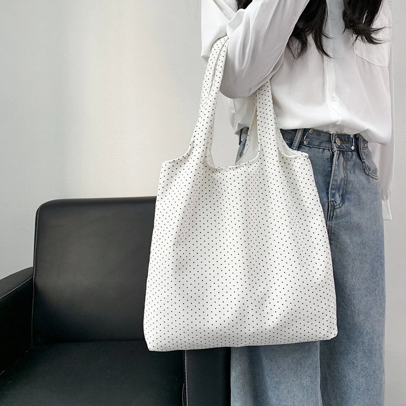 Women's Canvas Printing Classic Style Square Open Canvas Bag