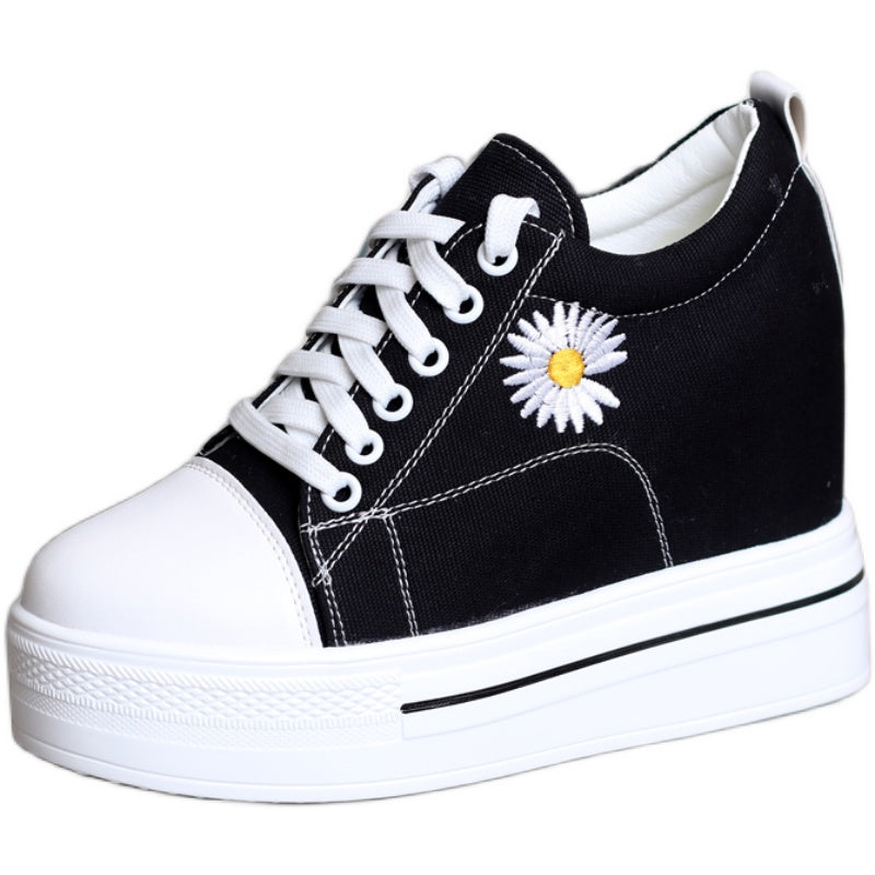 Little daisy high-top canvas shoes  KF90620