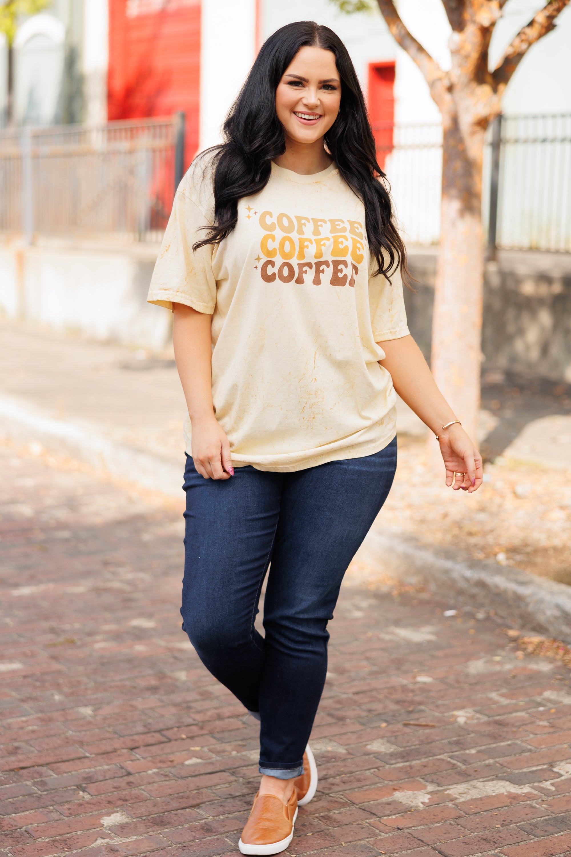 Comfort Colors: Triple Shot Espresso Tee. Citrine