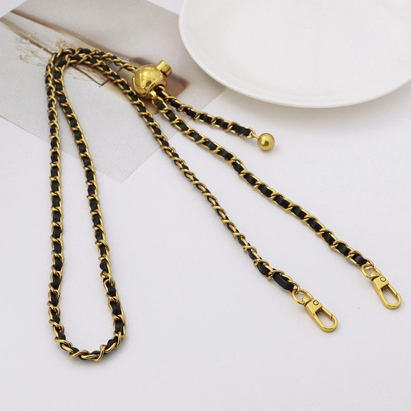 Alloy Solid Color Bag Chain Bag Straps