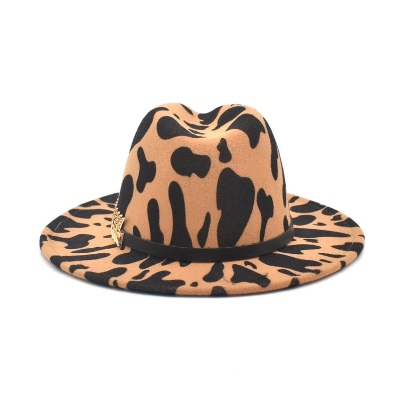 Hot Selling Big Rim Jazz Hat Women's New Dairy Wool Hat Men's Autumn And Winter Warm Fedora Hat