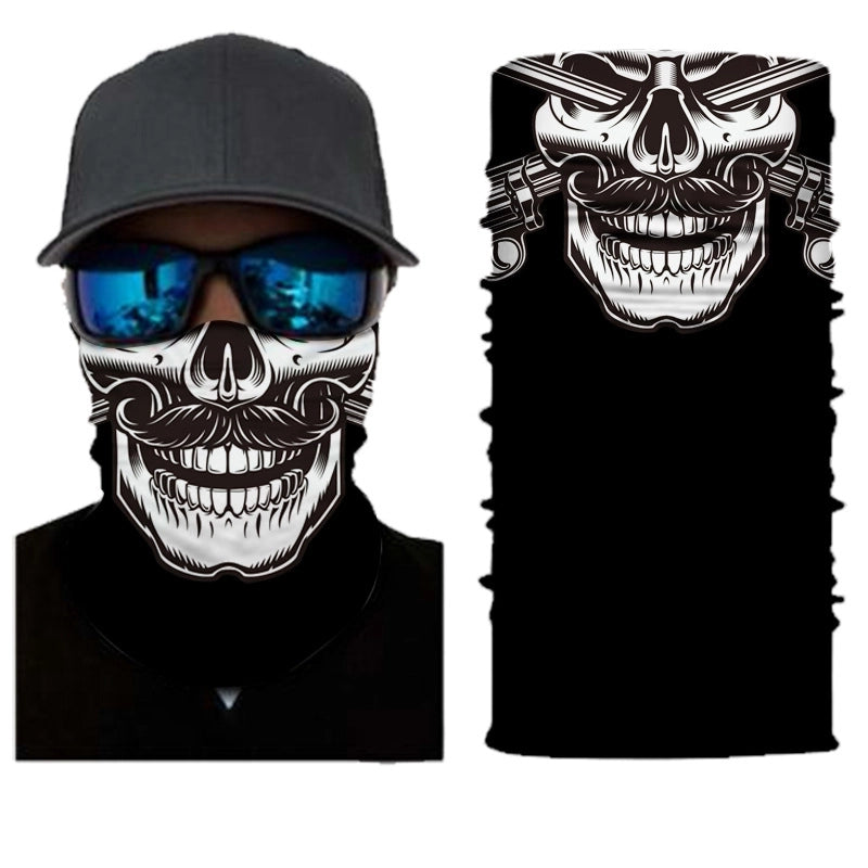 Unisex Casual Skull Printing Kerchief Mask