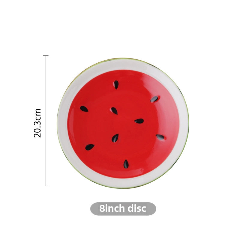 Ceramic Tableware Dishes Plate Set Creative Children's Bowl Cartoon Bowl Rice Bowl Dessert Salah Bowl Small Bowl Fruit Bowl