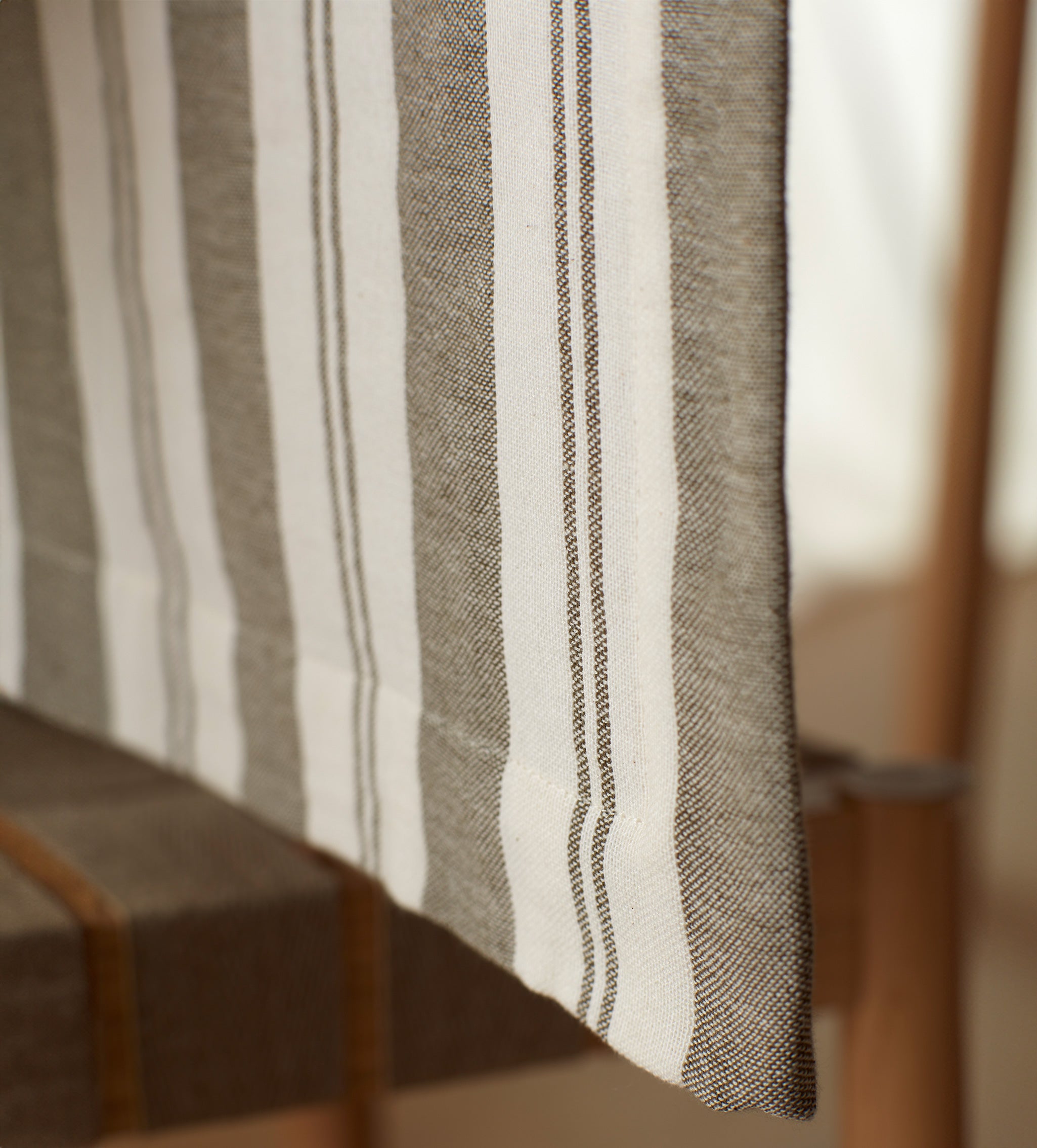 Dark Olive Isaac 100% Cotton Table Runner