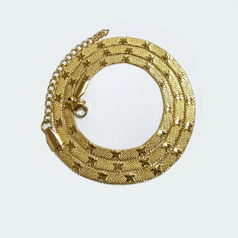Minimalist Solid Color Titanium Steel Plating Necklace