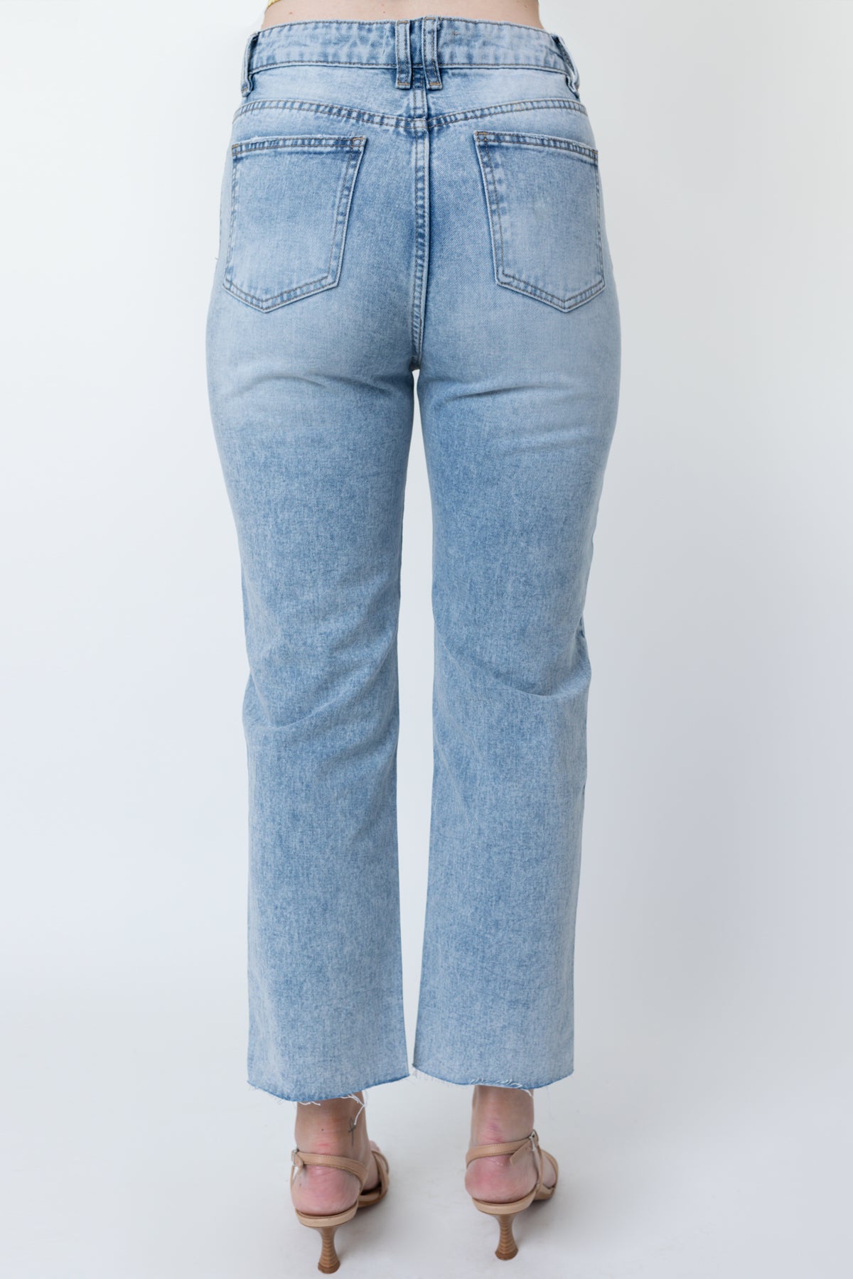 Demi light blue straight leg jeans