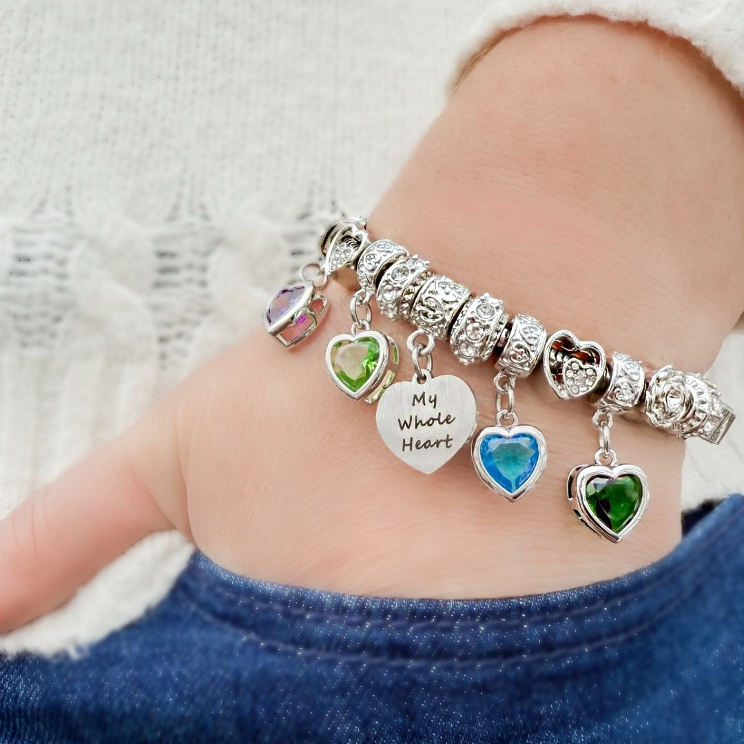 My Whole Heart Birthstone Bracelet