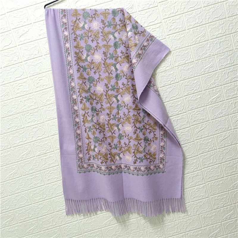 Women's Retro Ethnic Style Printing Imitation Cashmere Scarf