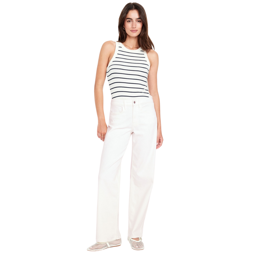 High Waisted Wow Wide Leg Jeans