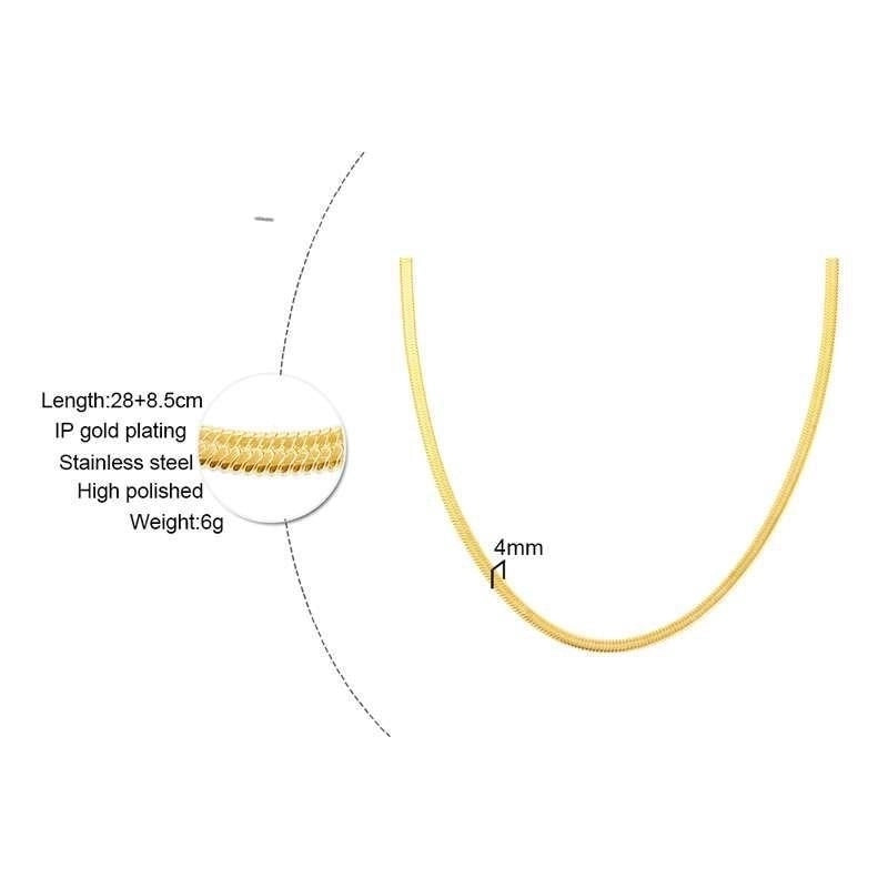 2 Pieces Minimalist Geometric Stainless Steel Gold Plated Necklace