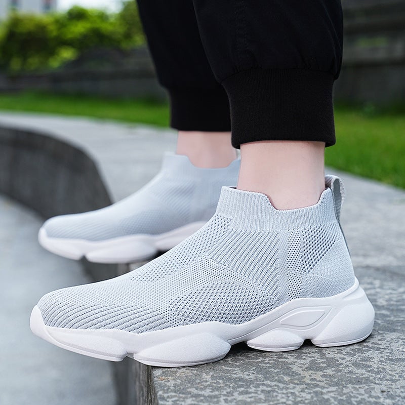 Men's Fly-Woven High-Top Breathable Casual Shoes
