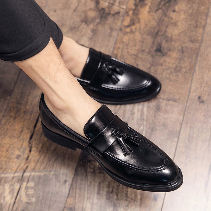 Men's Large-size  Casual One-pedal Leather Shoes