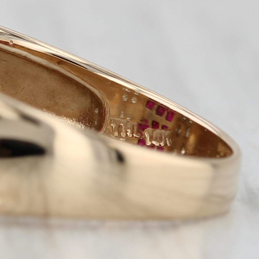 2.19ctw Ruby Diamond Ring 14k Yellow Gold Size 9