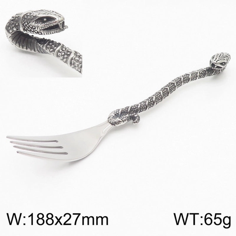 Punk Solid Color Stainless Steel Tableware