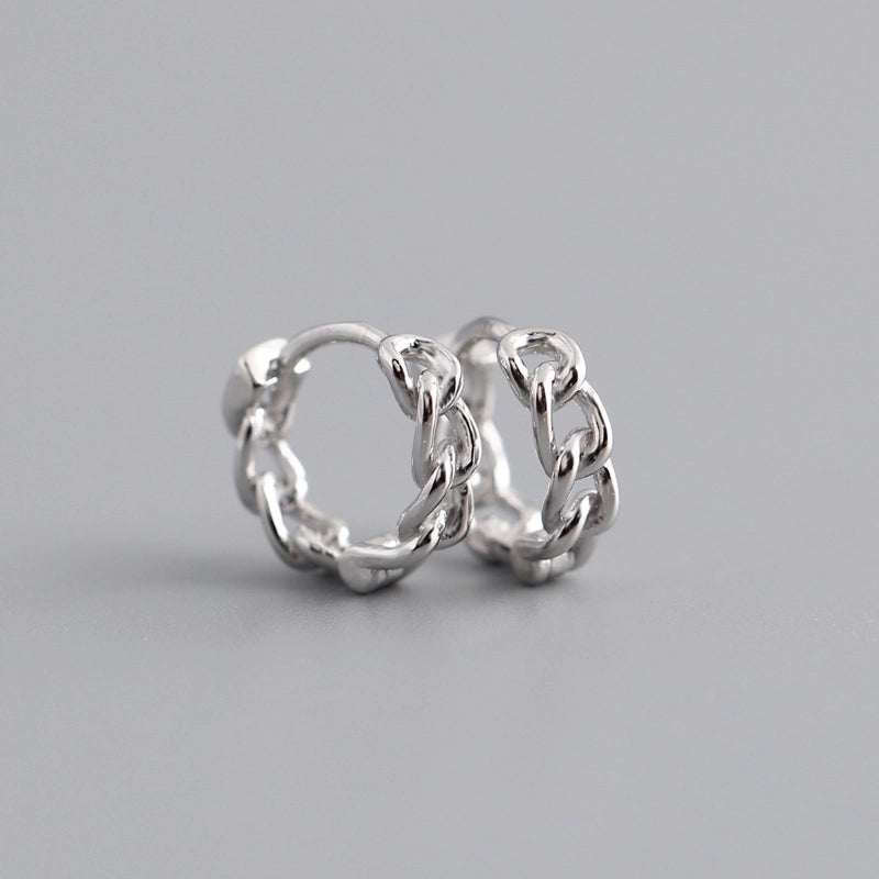 2 Pieces Minimalist Geometric Copper Plating Ear Studs 1 Pair