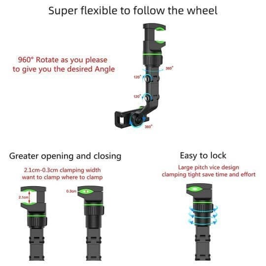 Multifunctional Rearview Mirror Phone Holder🔥HOT SALE🔥