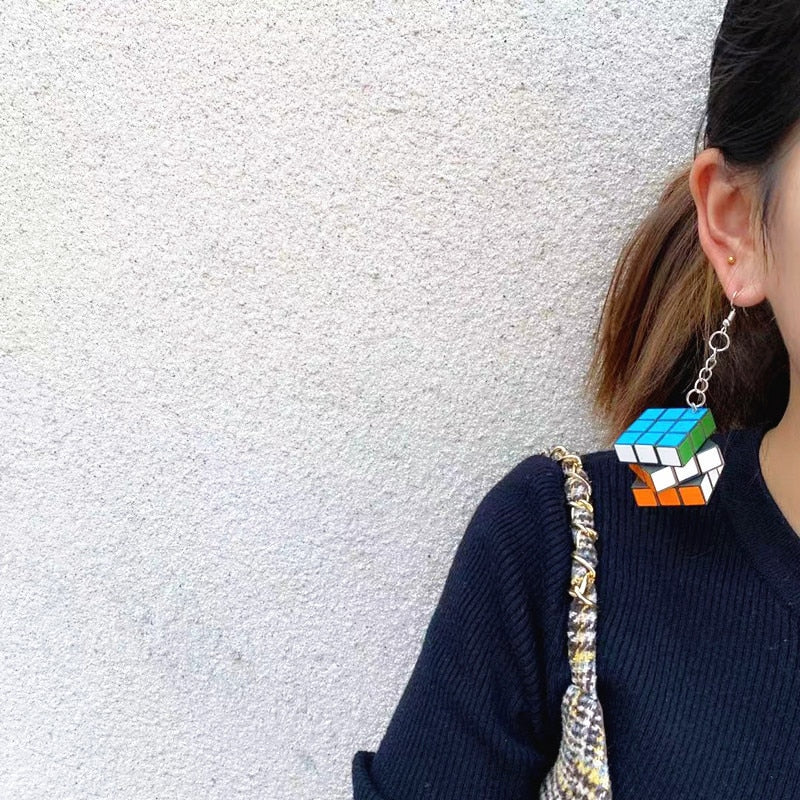 Rubix Cube Earrings