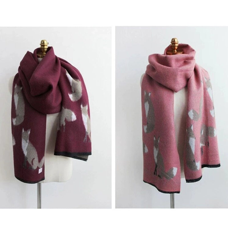 Women's Elegant Basic Animal Imitation Cashmere Scarf