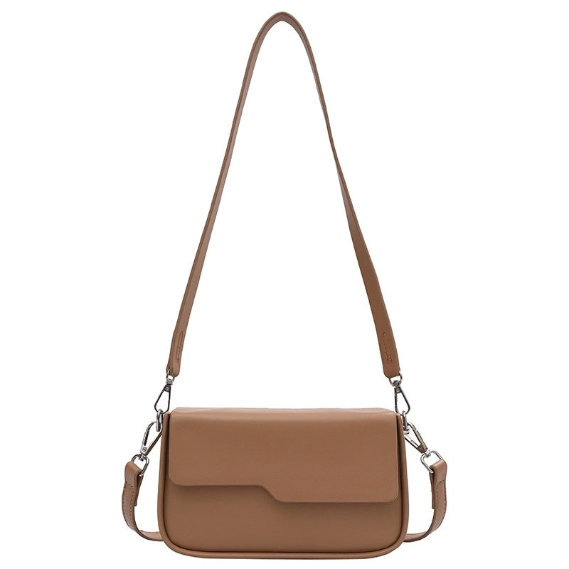 Women's Small All Seasons Pu Leather Basic Baguette Bag