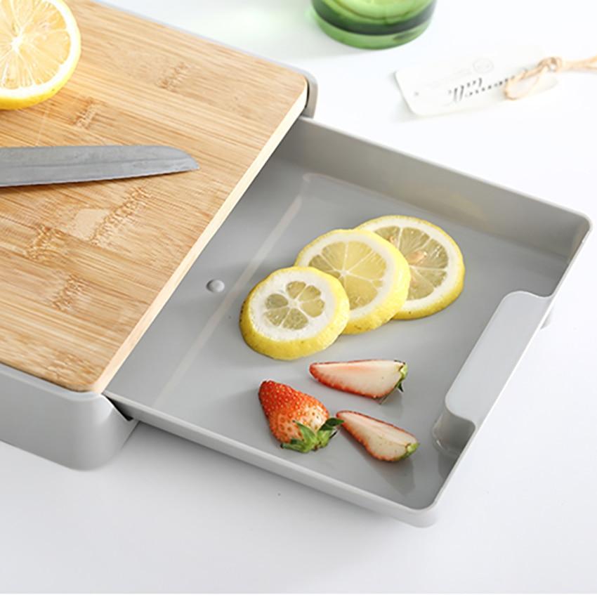 Kitchen Cutting Board with Detachable Storage Drawer