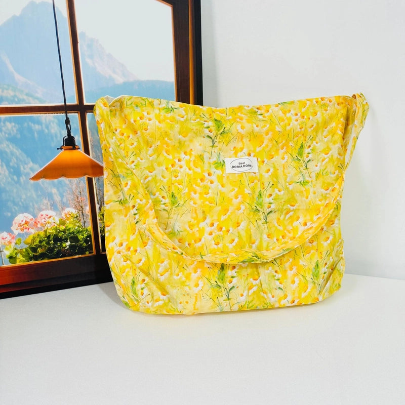 New Niche Design Floral Shoulder Bag Crossbody Bag Women's Fresh Sweet Street Large Capacity Handbag Trendy