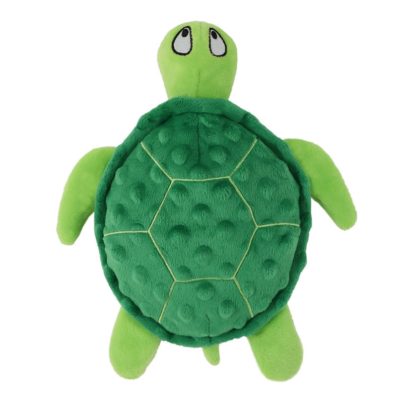 New Dog Vocal Toy Turtle 25cm Plush Turtle Companion Interactive Doll Pet Products Bite Resistant