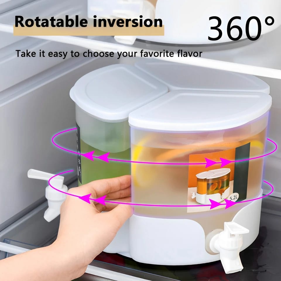 3 Portions 360° Rotatable Juice 5453 Dispenser