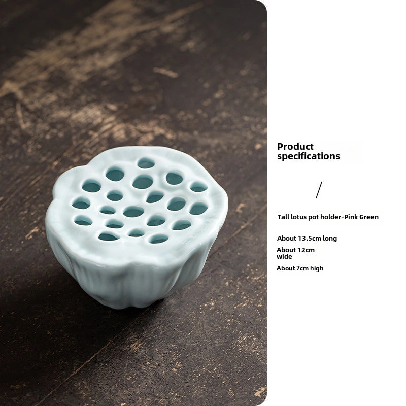 Ceramic Water Bottle Holder Small Dry Bubble Table Zen Living Room Chinese Flower Arrangement Bowl Dried Flower Flower Hydroponic Ware Ornaments