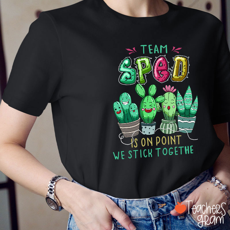 Team Sped Is On Point We Stich Together T-Shirt