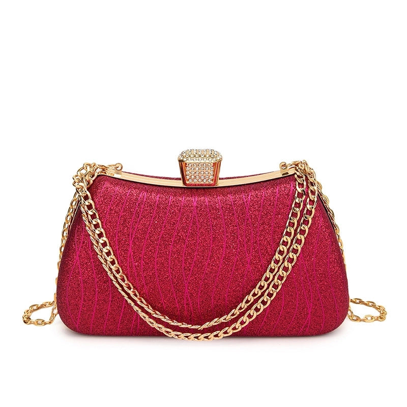 Women's Medium Pu Leather Stripe Streetwear Square Zipper Shoulder Bag Crossbody Bag