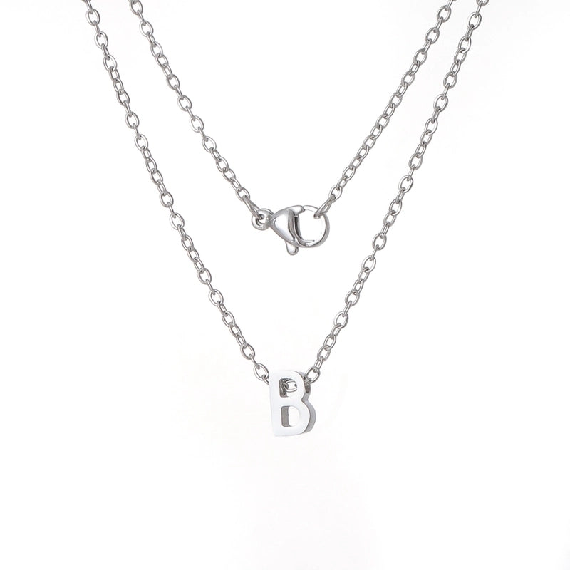 Titanium Steel Minimalist Plating Letter None Necklace
