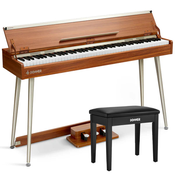 ✨Donner DDP-80 Wooden Style with Stand & Triple Pedals