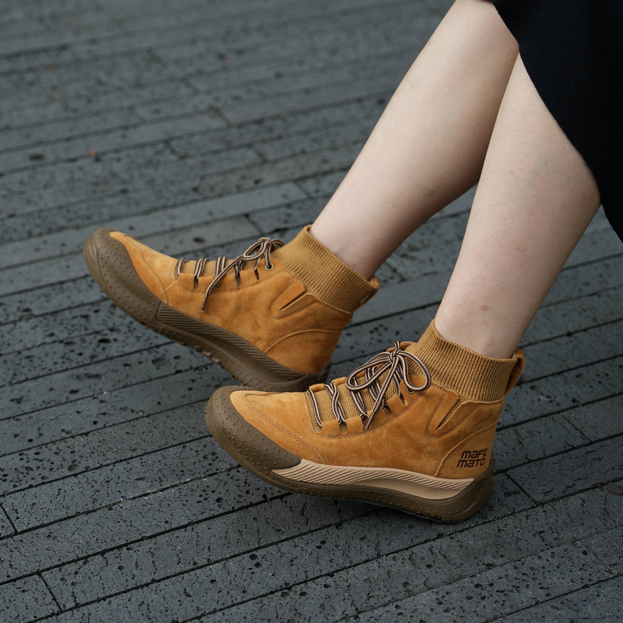 Handmade Retro Nubuck Leather Martin Boots Designer Retro Chunky Boots