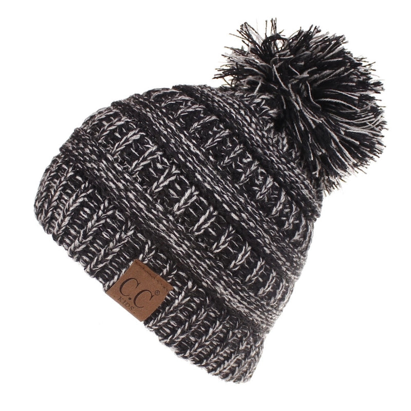 New Men's And Women's Wool Hat Knitted Hat Labeling Wool Ball Fur Ball Hat 11 Colors