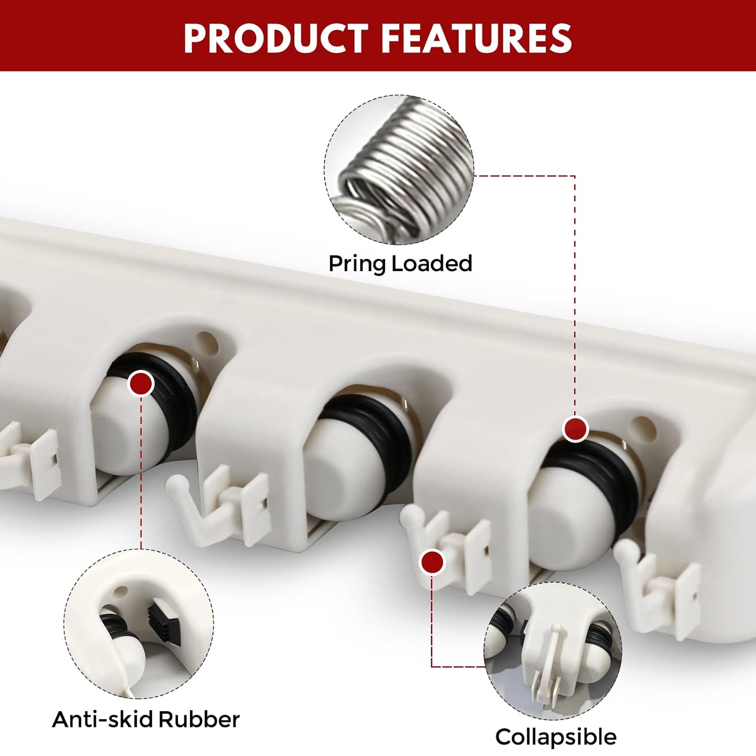 Mop Holder . Broom Holder ( Screw Type)