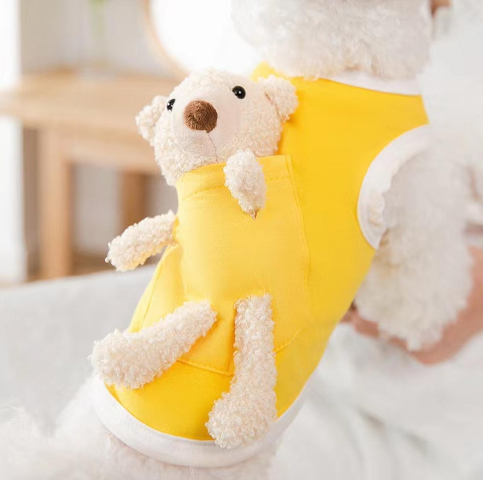 Cute Bear Doll Vest - Soft Costume for Cats & Dogs