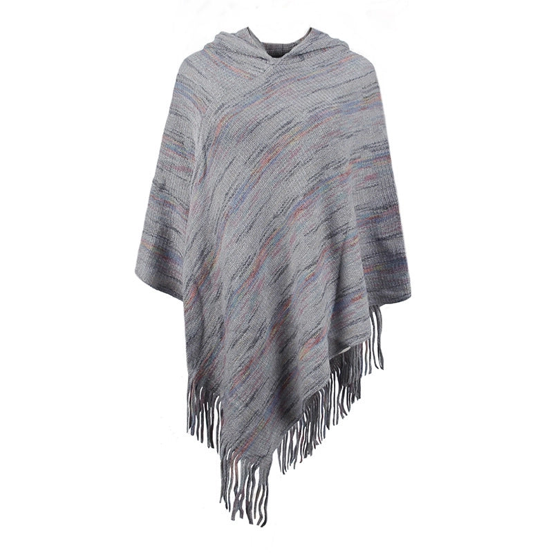 Women's Streetwear Stripe Polyester Tassel Shawl