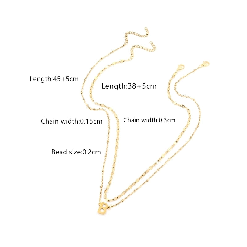 Casual Business Classic Style Letter 201 Stainless Steel 304 Stainless Steel Pendant Necklace