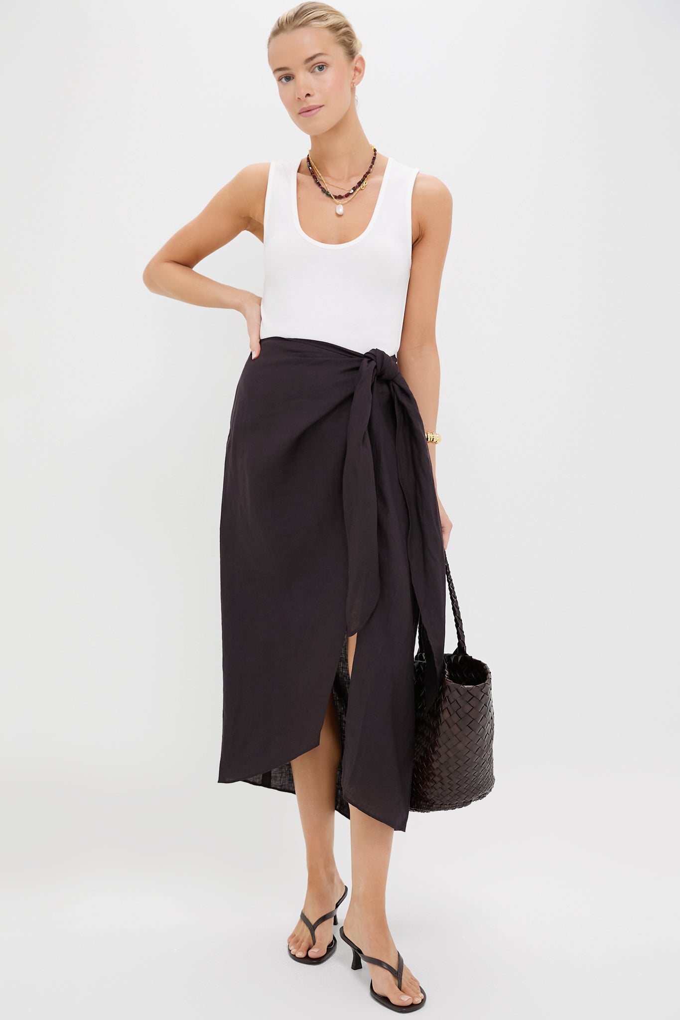 Deep Espresso Lexi Sarong Skirt