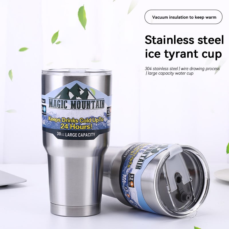 🔥2024 Hot sale-Car Cup 304 Stainless Thermos Steel Flask