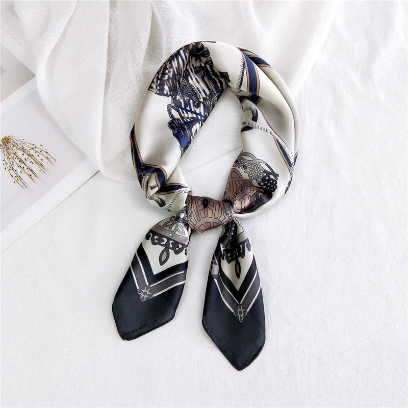 Small Square Scarf Neck Protector Korean Suit Small Scarf