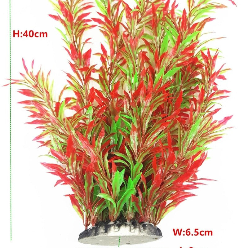 Green Artificial Plant Grass For Aquarium