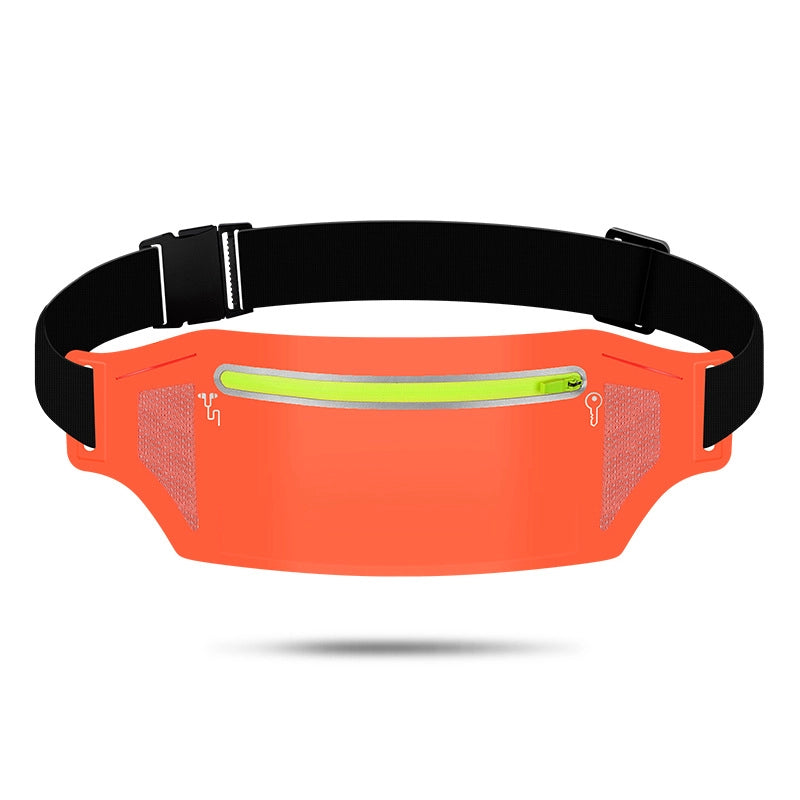 Unisex Sports Solid Color Lycra Waterproof Anti-theft Waist Bags