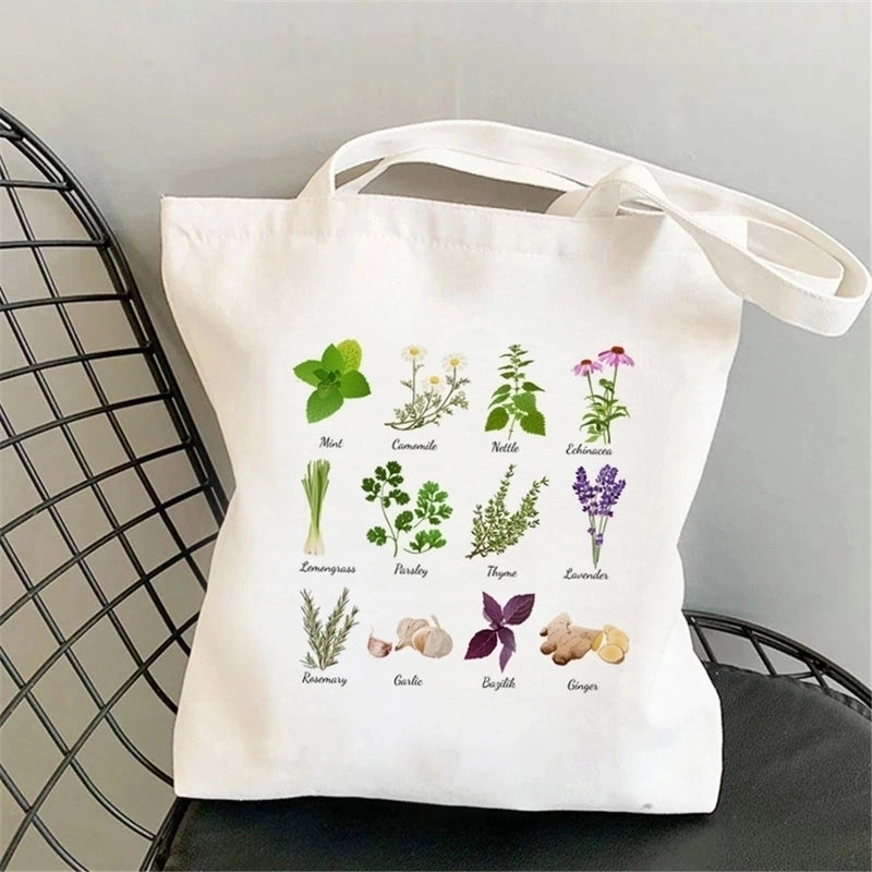 Women's Minimalist Flower Shopping Bags