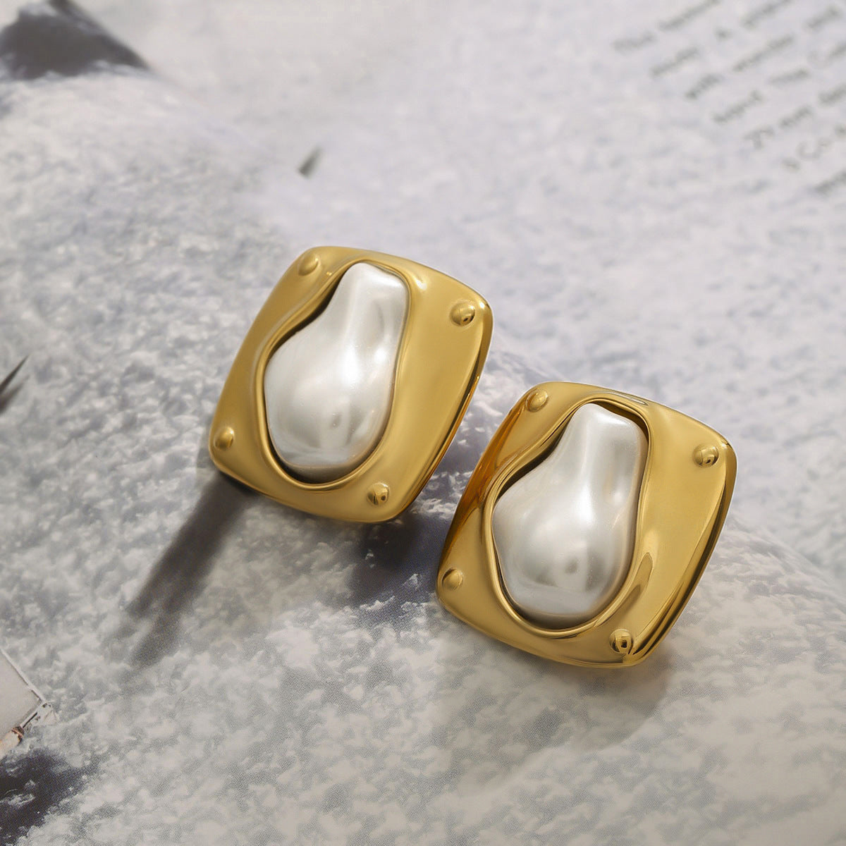Stainless Steel Pearl Earrings Earrings Earrings Female